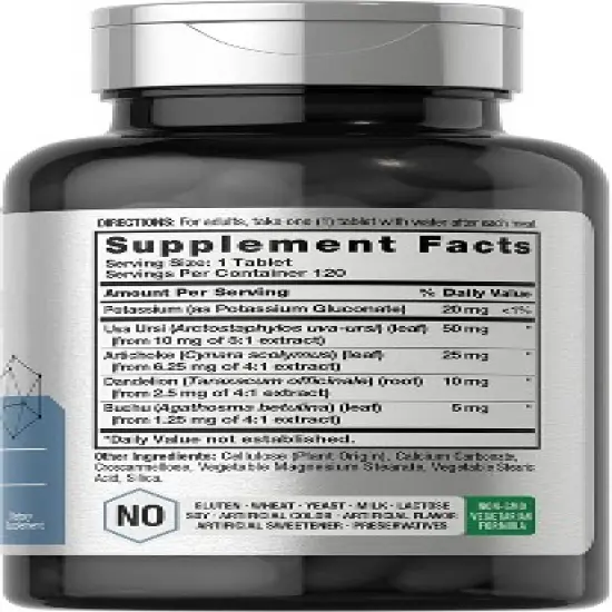 Horbaach Water Pills | 120 Vegetarian Tablets image {2}