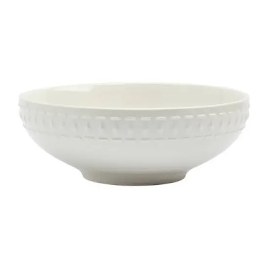 3pc Porcelain Bloom Serving Bowls - Tabletops Gallery: Round, 10.5" White, Dishwasher & Microwave Safe, 10 Volume Capacity image {4}