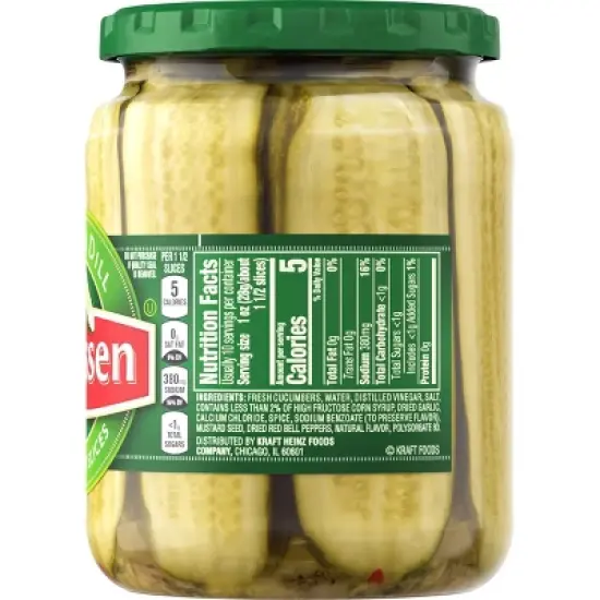 Claussen Dill Sandwich Pickle Slices - 20 fl oz image {1}