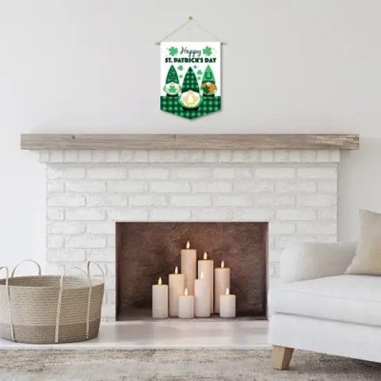 Big Dot of Happiness Irish Gnomes - Outdoor Home Decorations - Double-Sided St. Patrick's Day Party Garden Flag - 12 x 15.25 inches image {6}