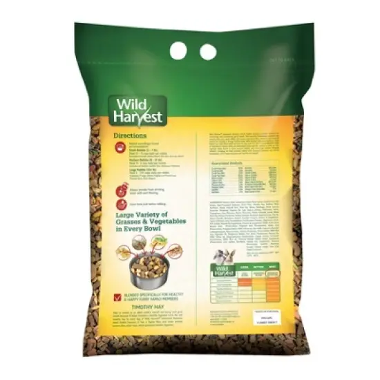 Wild Harvest Advanced Nutrition Vegetable and Alfalfa Hay Flavor Dry Rabbit Food - 14lbs image {1}