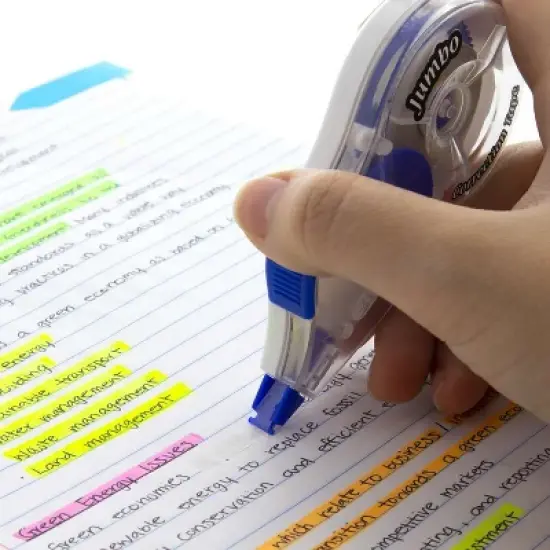 BAZIC PRODUCTS BAZIC 5 mm x 394" Jumbo Correction Tape W/ Grip (10/Pack) image {5}