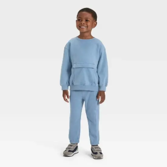 Toddler Boys' Washed French Terry Sweatshirt - Cat & Jack&trade; image {2}