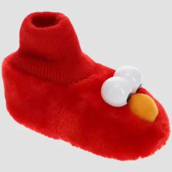 Toddler Sesame Street Elmo Sock Slippers - Red image {1}
