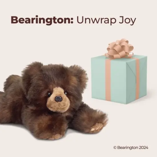 Bearington Snuggly Ben Plush Stuffed Animal Brown Grizzly Bear, 14", For Ages 2-14 image {3}