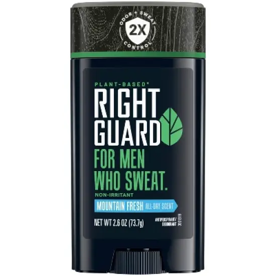 Right Guard Plant Based Invisible Solid Antiperspirant & Deodorant for Men with Sensitive Skin - Fresh - 2.6oz image {8}
