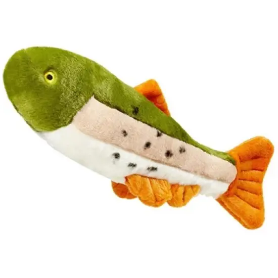 Fluff and Tuff Ruby the Rainbow Trout Dog Toy - 14" image {1}