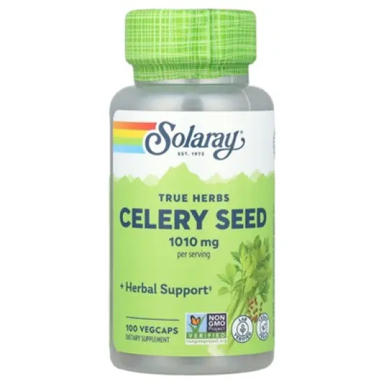 Solaray True Herbs, Celery Seed, 100 VegCaps (505 mg per Capsule) image {4}