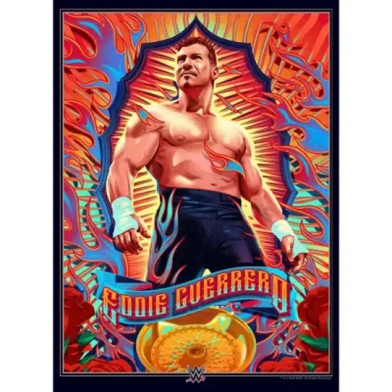 Men's WWE Eddie Guerrero Poster T-Shirt image {1}
