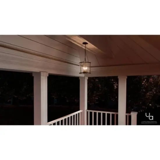 Urban Ambiance Luxury Rustic Outdoor Ceiling,  11"H x 9.875"W,  Olde Bronze Finish, UHP1123 image {1}