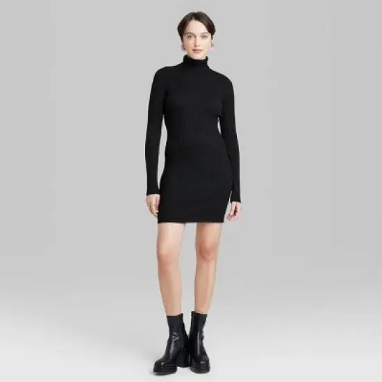 Women's Long Sleeve Bodycon Mini Sweater Dress - Wild Fable&trade; image {1}