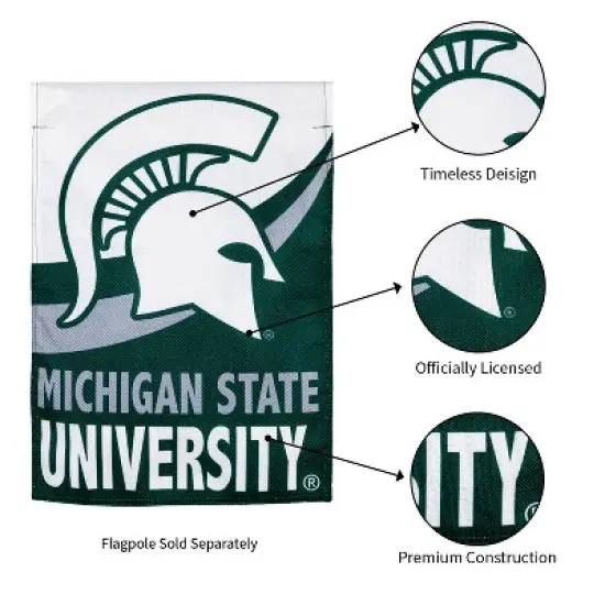 Evergreen Flag, DS New Burlap, Garden, Michigan State University image {4}