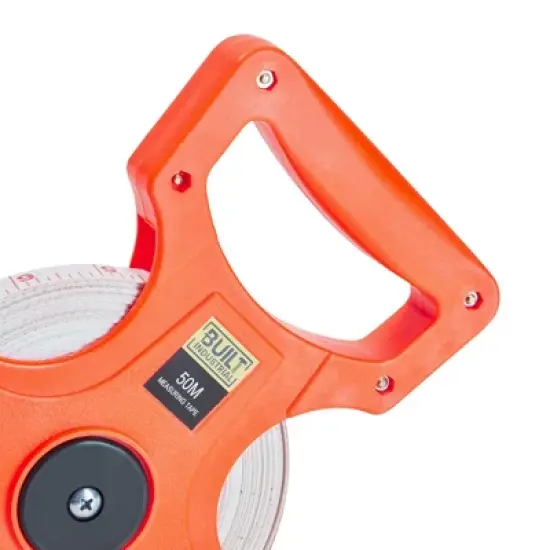 Built Industrial Open Reel Track and Field Measuring Tape, Retractable 50 Meter Tape Measure for Long Jump image {5}