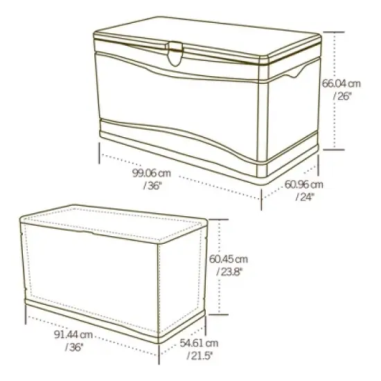 Lifetime 80 Gallon Outdoor Storage Deck Box image {6}