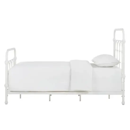 Twin Caledonia Metal Bed Antique White - Inspire Q image {2}