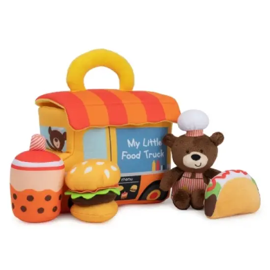 Baby GUND Play Soft Collection, My Little Food Truck 5-Piece Plush Playset with Rattle, Squeaker and Crinkle Sound Toys  7.5&rdquo; image {7}