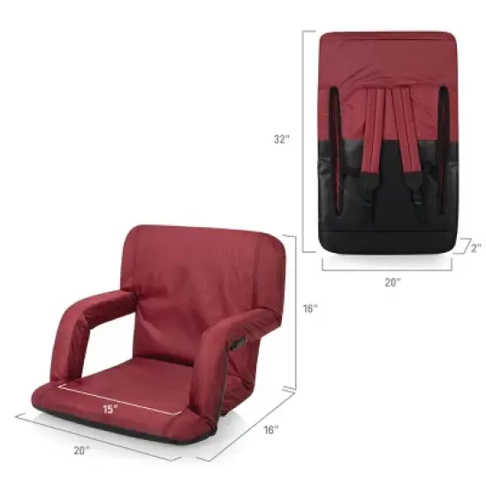Picnic Time Ventura Stadium Seat - Burgundy image {8}
