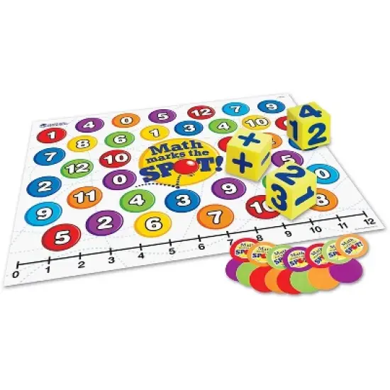 Learning Resources Math Marks The Spot Floor Game, Addition & Subtraction, Ages 5+ image {2}