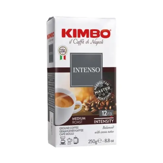 Kimbo Intenso - Ground Coffee 250g Brick image {7}