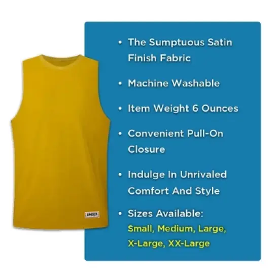 Amber Fight Gear Premium Durable Boxing Jersey with Satin Finish Fabric &ndash; Comfortable & Stylish Training Gear for Unmatched Performance, Yellow, Large image {11}