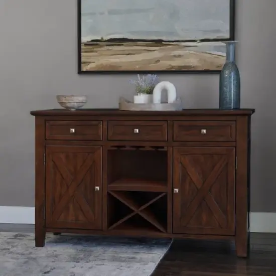 54" Monica Wood Server - Abbyson Living image {1}
