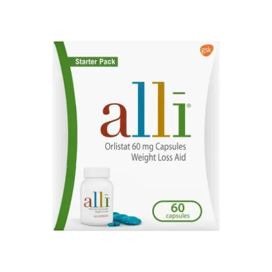 ALLI Orlistat 60mg Weight Loss Aid Starter Kit Capsules - 60ct image {9}