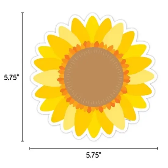 Creative Teaching Press&reg; Sunflower 6" Designer Cut-Outs, 36 Per Pack, 2 Packs image {3}