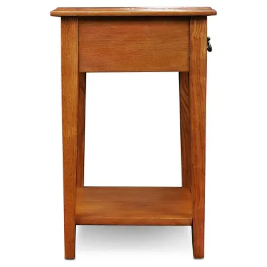 Favorite Finds Square Side Table Medium Oak Finish - Leick Home image {7}