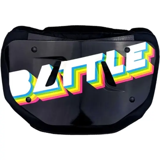 Battle Sports Adult Retro Arcade Chrome Football Back Plate - Black image {1}