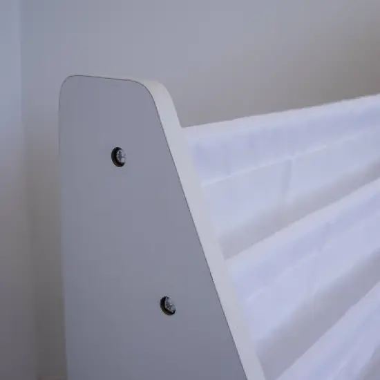 Kids' Cambridge Supersized Bookshelf 6 Tier Book Rack Organizer White - Humble Crew image {6}