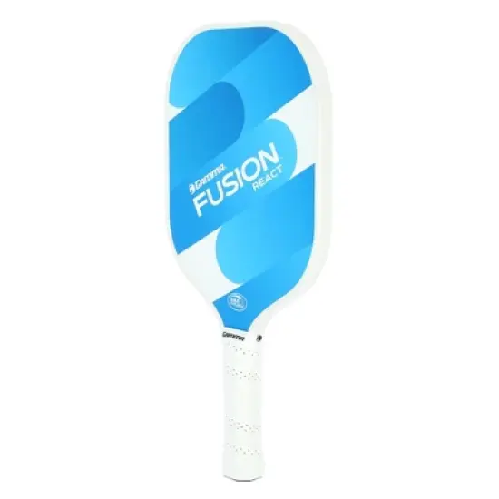 GAMMA Sports Fusion React Pickleball Paddle - Blue: Polypropylene Core, 4-1/4" Grip Size image {1}