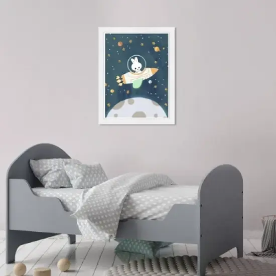 15" x 21" Space Bunny Astronomy and Space Framed Art Print - Wynwood Studio image {2}