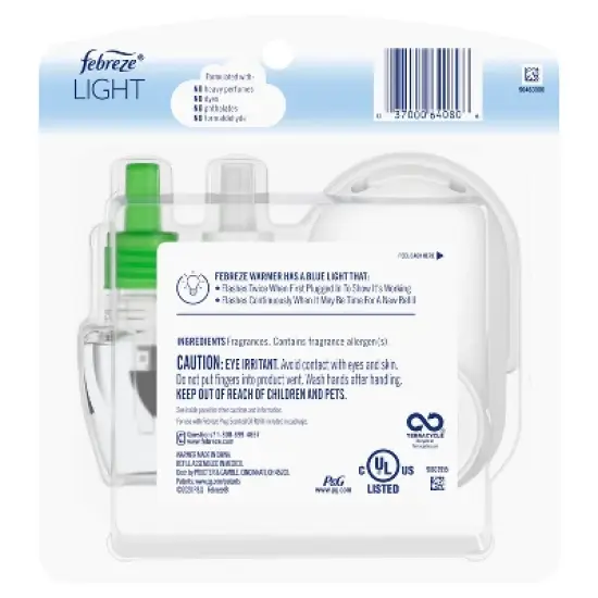 Febreze Light Air Freshener Plug Starter Kit - Bamboo - 2pk image {15}