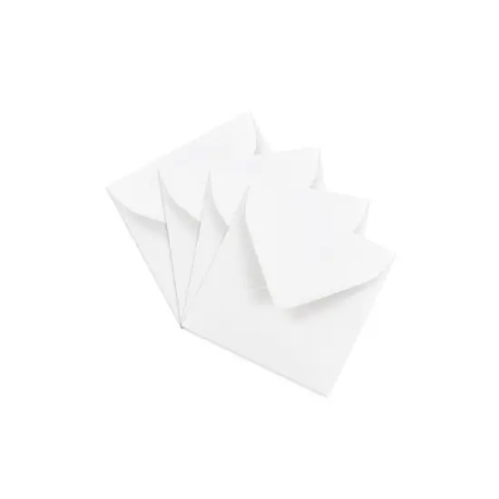 JAM Paper 3.125 x 3.125 Mini Square Envelopes White Bulk 250/Box (201229H) image {2}
