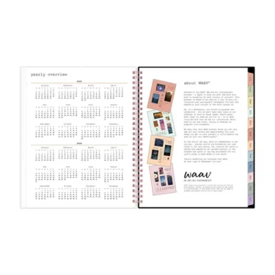 Blue Sky WAAV 7"x9" 2025-2026 Weekly/Monthly Wirebound Planner Frosted Katie image {7}