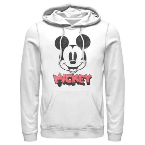 Men's Mickey & Friends Mickey Mouse Retro Headshot Pull Over Hoodie image {4}