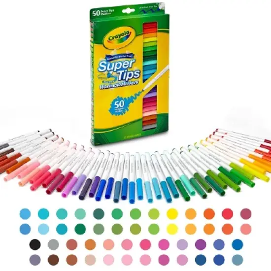 Crayola 50ct Super Tips Washable Markers image {3}