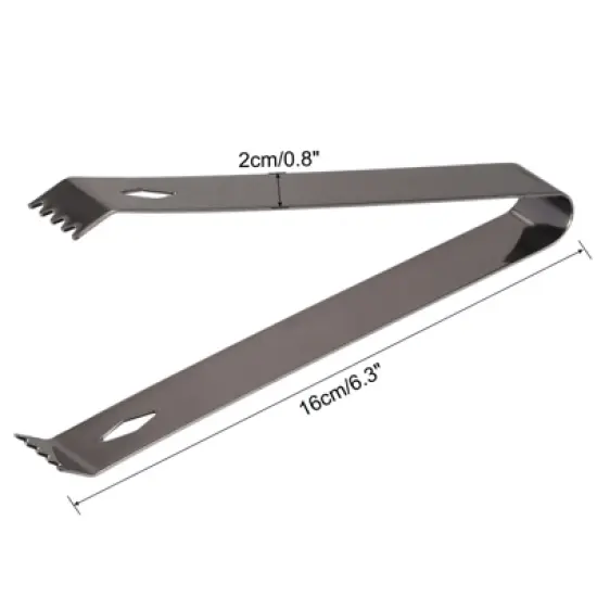 Unique Bargains Stainless Steel well-polished Mini Ice Bucket Cube Sugar Ice Tongs image {1}