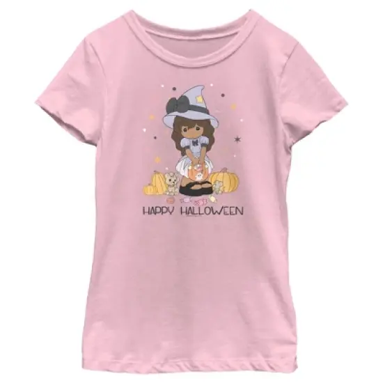 Girl's Precious Moments Happy Halloween Little Witch T-Shirt image {3}