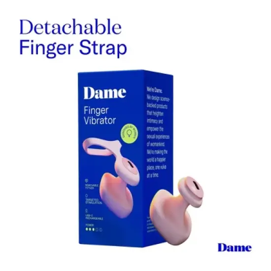 Dame Fin Finger Vibrator - Quartz image {6}