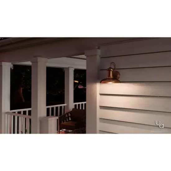 Urban Ambiance Luxury Luxe Industrial Outdoor Wall Light,  10.75"H x 10"W,  Solid Copper Finish, UHP1023 image {1}