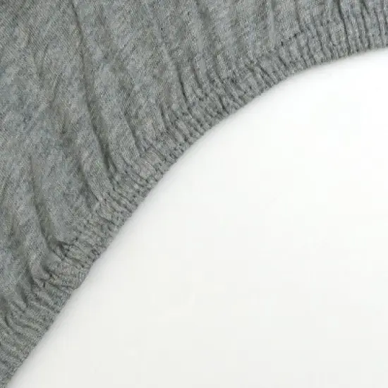 Honest Baby Organic Cotton Bassinet Sheet - Heather Gray image {2}