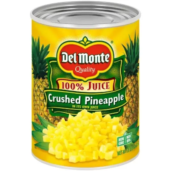 Del Monte Crushed Pineapple in 100% Juice 20oz image {3}
