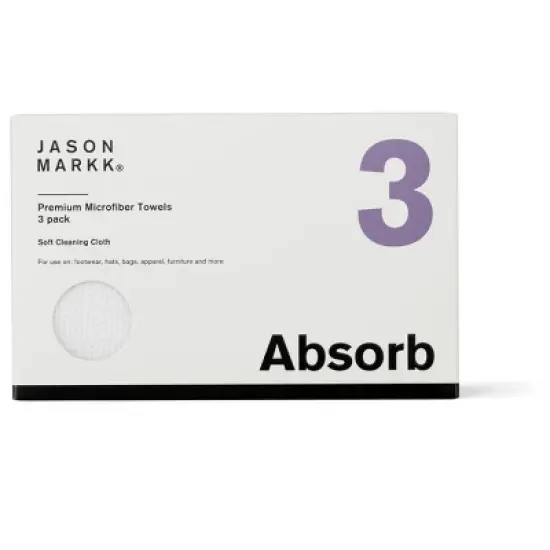 Jason Markk Microfiber Towel 3 Pack 12 x 12 Inches image {1}