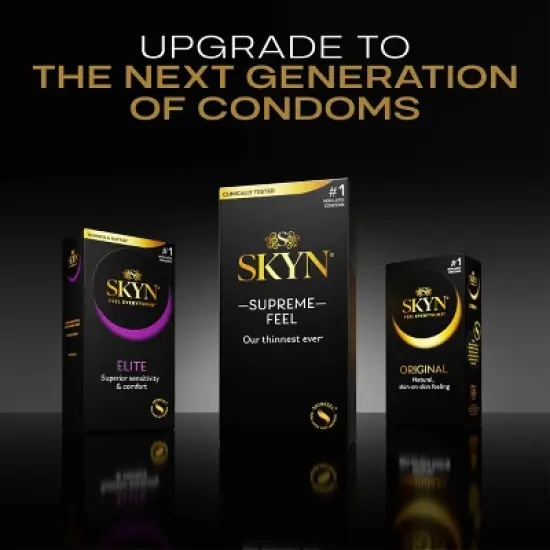 SKYN Supreme Non-Latex Lubricated Condoms - 30ct image {7}