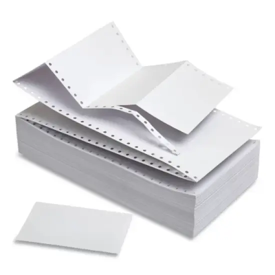 3"x5" Continuous Unruled Index Cards 4,000/Carton White - Universal image {1}
