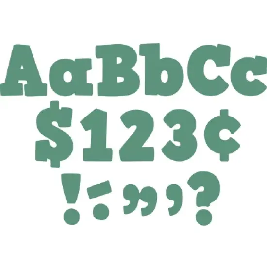 Teacher Created Resources&reg; Eucalyptus Green 4" Bold Block Letters Combo Pack image {2}