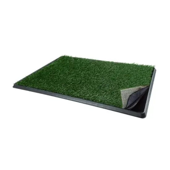 Artificial Grass Puppy Pee Pad for Dogs and Small Pets - 20x30 Reusable 4-Layer Training Potty Pad with Tray - Dog Housebreaking Supplies by PETMAKER image {8}