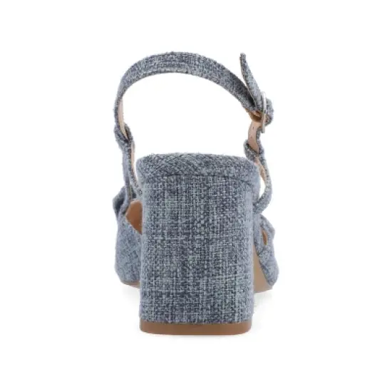 Journee Collection Womens Tailynn Sling Back Block Heel Pumps image {2}