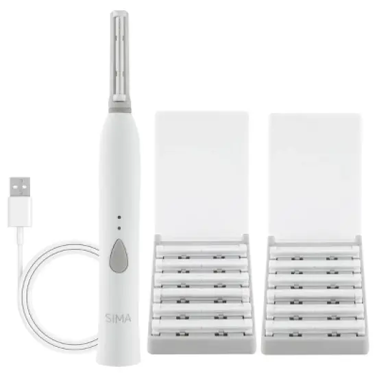 Spa Sciences SIMA Sonic Dermaplaning Tool for Exfoliation & Peach Fuzz Removal image {13}